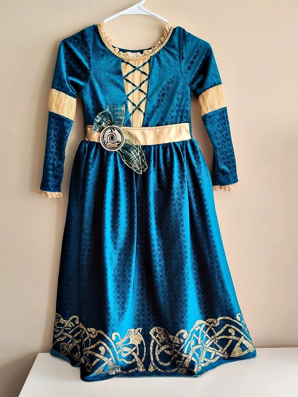 Disney Castle Collection Merida Costume Kids Girls Brave Sz 7/8 velour, brocade
